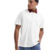Abercrombie & Fitch Oversized Rugby Polo Shirt With Contrast Collar In White For Men -Abercrombie and Fitch Fashion Shop 205748222 1 white