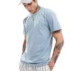 Abercrombie & Fitch Icon Logo Pique T-shirt In Light Blue For Men