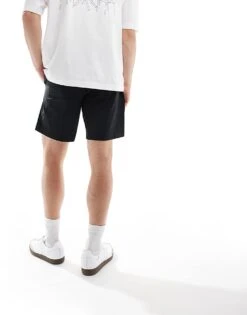 Abercrombie & Fitch 7inch Athletic Fit Performance Chino Short In Black For Men -Abercrombie and Fitch Fashion Shop 206243667 3