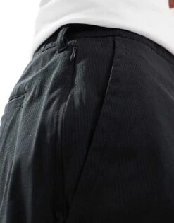 Abercrombie & Fitch 7inch Athletic Fit Performance Chino Short In Black For Men -Abercrombie and Fitch Fashion Shop 206243667 4