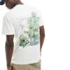 Abercrombie & Fitch Yellowstone River Pocket And Back Print T-shirt In Off White For Men