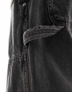Abercrombie & Fitch Baggy Carpenter Jeans In Black For Men -Abercrombie and Fitch Fashion Shop 206244049 5