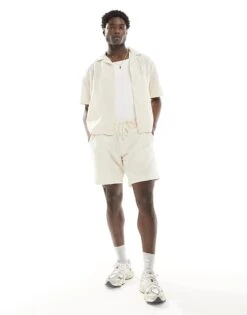 Abercrombie & Fitch Relaxed Fit Set In Cream Co-ord 9 Abercrombie & Fitch Relaxed Fit Set In Cream Co-ord -Abercrombie and Fitch Fashion Shop 206575383 1 cream 1