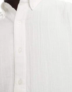 Abercrombie & Fitch Breezy Oversized Shirt In White For Men -Abercrombie and Fitch Fashion Shop 206575478 4