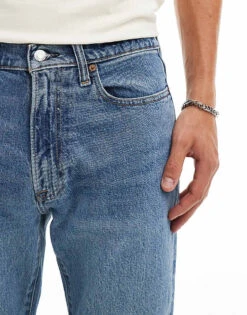 Abercrombie & Fitch 90s Slim Fit Jeans In Mid Wash For Men -Abercrombie and Fitch Fashion Shop 206655199 3