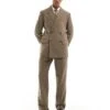 Abercrombie & Fitch Co-ord Linen Blend Suit In Tan -Abercrombie and Fitch Fashion Shop 206917721 group 1