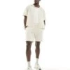 Abercrombie & Fitch Relaxed Fit Set In Cream Co-ord -Abercrombie and Fitch Fashion Shop 206917827 group 1