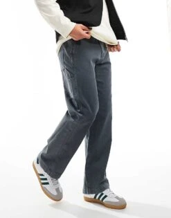 Abercrombie & Fitch Baggy Workwear Trousers In Blue For Men -Abercrombie and Fitch Fashion Shop 206937942 1 blue 1