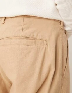 Abercrombie & Fitch Baggy Linen Trouser In Beige For Men Natural -Abercrombie and Fitch Fashion Shop 206938278 5