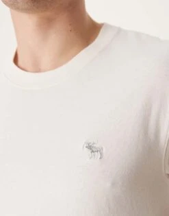 Abercrombie & Fitch 5 Pack Icon Logo T-shirt In Black/greens/white For Men -Abercrombie and Fitch Fashion Shop 206938389 3