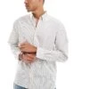 Abercrombie & Fitch Relaxed Linen Shirt In Cream For Men