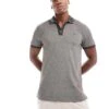 Abercrombie & Fitch Chic Icon Logo Texture Polo In Charcoal For Men -Abercrombie and Fitch Fashion Shop 206938528 1 charcoal