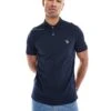 Abercrombie & Fitch Elevated Icon Logo Tipped Pique Polo In Navy For Men -Abercrombie and Fitch Fashion Shop 206938602 1 navy