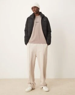 Abercrombie & Fitch Centre And Back Logo Print Vintage Oversized Fit T-shirt In Brown For Men -Abercrombie and Fitch Fashion Shop 206938710 4