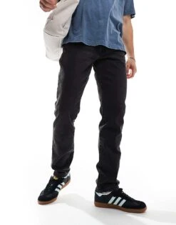 Abercrombie & Fitch 90s Slim Jeans In Washed Black For Men