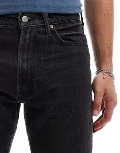 Abercrombie & Fitch 90s Slim Jeans In Washed Black For Men -Abercrombie and Fitch Fashion Shop 206939554 3