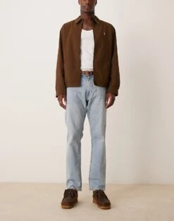 Abercrombie & Fitch 90s Straight Slight Distress Vintage Wash Jeans In Light Wash For Men -Abercrombie and Fitch Fashion Shop 206939881 1 lightwash 1