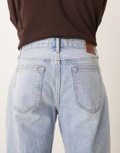 Abercrombie & Fitch Loose Slight Distress Vintage Wash Jeans In Mid Wash For Men -Abercrombie and Fitch Fashion Shop 206940049 4