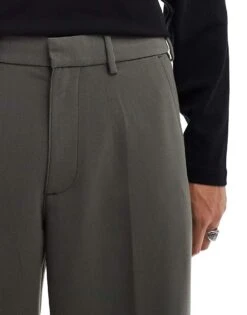 Abercrombie & Fitch Baggy Smart Trousers In Brown For Men Chimera -Abercrombie and Fitch Fashion Shop 206940251 3