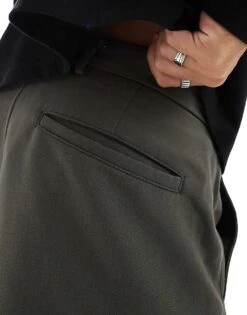 Abercrombie & Fitch Baggy Smart Trousers In Brown For Men Chimera -Abercrombie and Fitch Fashion Shop 206940251 5