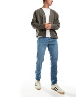 Abercrombie & Fitch 90s Slim Jeans In Mid Wash For Men -Abercrombie and Fitch Fashion Shop 206940284 4