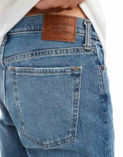 Abercrombie & Fitch 90s Slim Jeans In Mid Wash For Men -Abercrombie and Fitch Fashion Shop 206940284 5