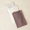 Abercrombie & Fitch 3 Pack Central Logo T-shirt In Grey/brown/white For Men -Abercrombie and Fitch Fashion Shop 207327021 1 greybrownwhite