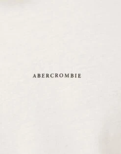 Abercrombie & Fitch 3 Pack Central Logo T-shirt In Grey/brown/white For Men -Abercrombie and Fitch Fashion Shop 207327021 3