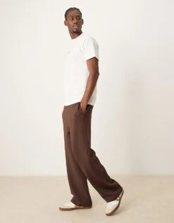 Abercrombie & Fitch 3 Pack Central Logo T-shirt In Grey/brown/white For Men -Abercrombie and Fitch Fashion Shop 207327021 4