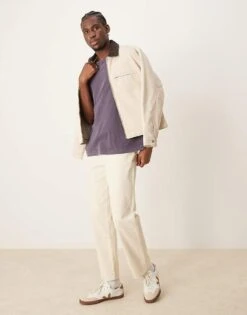 Abercrombie & Fitch Short Sleeve Vintage Acid Wash T-shirt In Purple For Men Purple Acid -Abercrombie and Fitch Fashion Shop 207327115 4