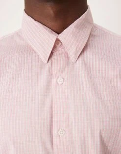 Abercrombie & Fitch Check Print Work Dress Shirt In White For Men -Abercrombie and Fitch Fashion Shop 207327125 3