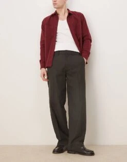 Abercrombie & Fitch Baggy Trouser In Black For Men -Abercrombie and Fitch Fashion Shop 207327140 1 black 1