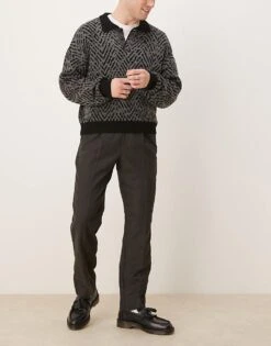 Abercrombie & Fitch Pull On Loose Trousers In Charcoal For Men -Abercrombie and Fitch Fashion Shop 207327158 1 charcoal 1