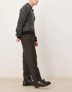 Abercrombie & Fitch Pull On Loose Trousers In Charcoal For Men -Abercrombie and Fitch Fashion Shop 207327158 4