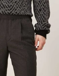 Abercrombie & Fitch Pull On Loose Trousers In Charcoal For Men -Abercrombie and Fitch Fashion Shop 207327158 5