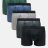 Abercrombie & Fitch 5 Pack Contrast Logo Waistband Marl Trunks In Multi For Men -Abercrombie and Fitch Fashion Shop 207327192 1 multi