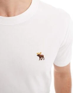 Abercrombie & Fitch 3 Pack Polished Icon Logo Classic Fit T-shirt In Black/cream/white For Men -Abercrombie and Fitch Fashion Shop 207327227 3