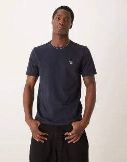 Abercrombie & Fitch Elevated Icon Logo T-shirt In Navy For Men -Abercrombie and Fitch Fashion Shop 207327231 1 navy 1