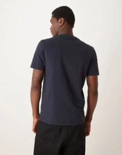 Abercrombie & Fitch Elevated Icon Logo T-shirt In Navy For Men -Abercrombie and Fitch Fashion Shop 207327231 3