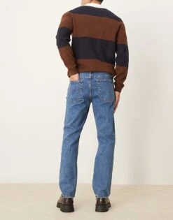 Abercrombie & Fitch 90s Straight Fit Jeans In Mid Wash For Men -Abercrombie and Fitch Fashion Shop 207327239 3