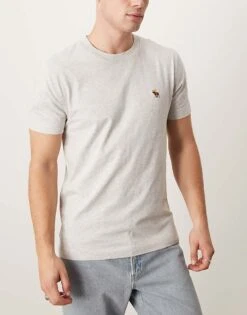 Abercrombie & Fitch 5 Pack Icon Logo T-shirt In Black/grey/blues/white For Men Blck/gry/blu/wht -Abercrombie and Fitch Fashion Shop 207327336 3