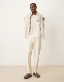 Abercrombie & Fitch National Parks Mount Rainer Back Print Crop T-shirt In Moonbeam For Men -Abercrombie and Fitch Fashion Shop 207327425 4