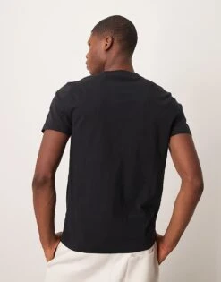 Abercrombie & Fitch Elevated Icon Logo T-shirt In Black For Men -Abercrombie and Fitch Fashion Shop 207327514 3