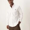 Abercrombie & Fitch Icon Logo Oxford Shirt In White For Men -Abercrombie and Fitch Fashion Shop 207327573 1 white