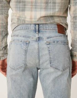 Abercrombie & Fitch Athletic Slim Fit Jeans In Light Wash For Men -Abercrombie and Fitch Fashion Shop 207327579 4