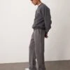 Abercrombie & Fitch Vintage Wash Open Hem Joggers In Mid Grey For Men -Abercrombie and Fitch Fashion Shop 207327594 1 midgrey