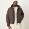 Abercrombie & Fitch Ultra Puffer Jacket In Brown For Men Oatmeal -Abercrombie and Fitch Fashion Shop 207327631 1 oatmeal