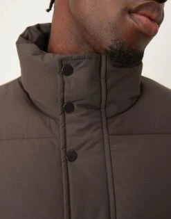 Abercrombie & Fitch Ultra Puffer Jacket In Brown For Men Oatmeal -Abercrombie and Fitch Fashion Shop 207327631 3