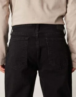 Abercrombie & Fitch Lightweight Loose Fit Jeans In Black For Men -Abercrombie and Fitch Fashion Shop 207327644 4