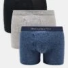 Abercrombie & Fitch 3 Pack Logo Tonal Waistband Marl Trunks In Grey/blue/black For Men -Abercrombie and Fitch Fashion Shop 207327691 1 greyblueblack
